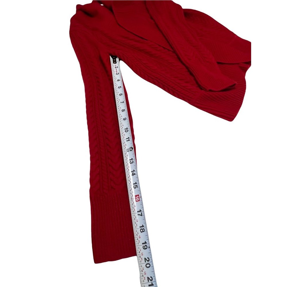 Talbots Open Cardigan Size: Medium Color: Red - image 7
